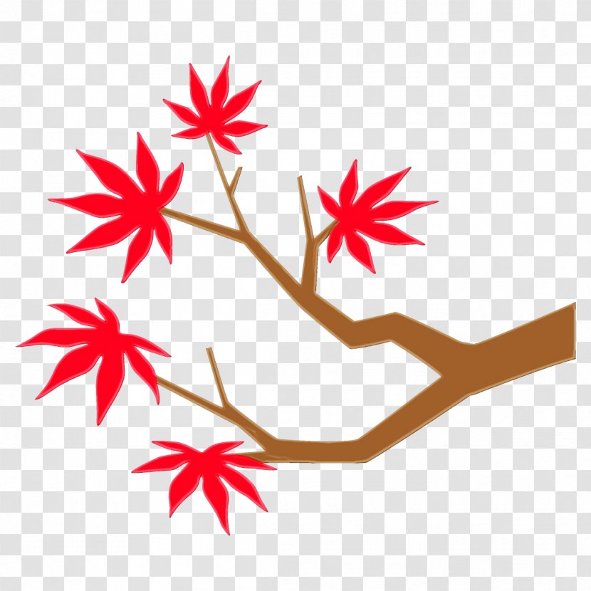 Red Leaf Tree Plant Transparent PNG