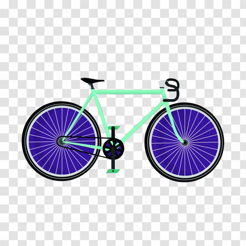 Bicycle Wheel Frame Road Hybrid - Purple Transparent PNG