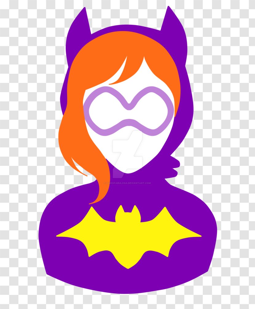 Face Facial Expression Smile Clip Art - Cartoon - Batgirl Transparent PNG