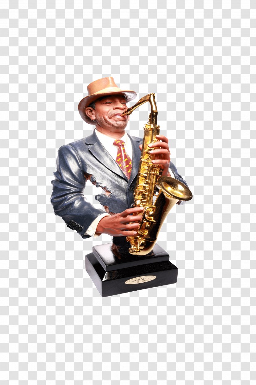 Baritone Saxophone Clarinet Musician Statue - Pipe - Player Transparent PNG