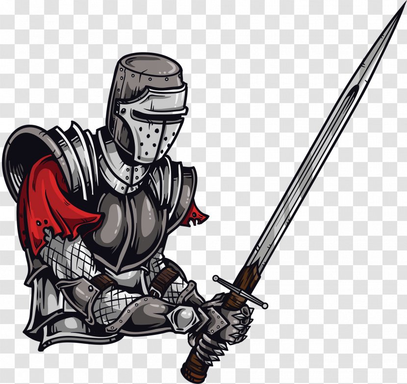 Knight Middle Ages Vector Graphics Image Shield - Plate Armour Transparent PNG