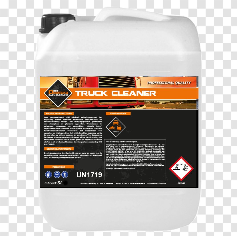 Car Liquid Fluid Brand Solvent In Chemical Reactions - Concentrate - Cleaner Truck Transparent PNG
