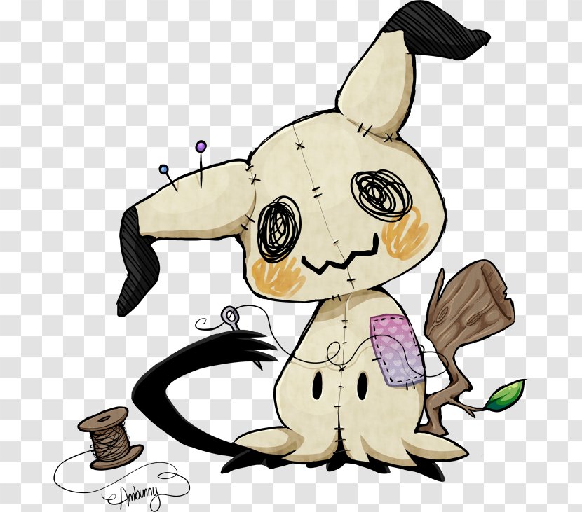 Pokémon Sun And Moon Mimikyu Drawing Rabbit - Cartoon - Self Care Transparent PNG