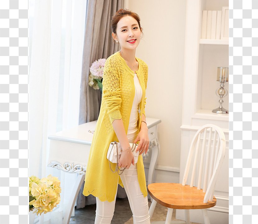 Sweater Outerwear Sleeve Neck - Ao Dai Transparent PNG