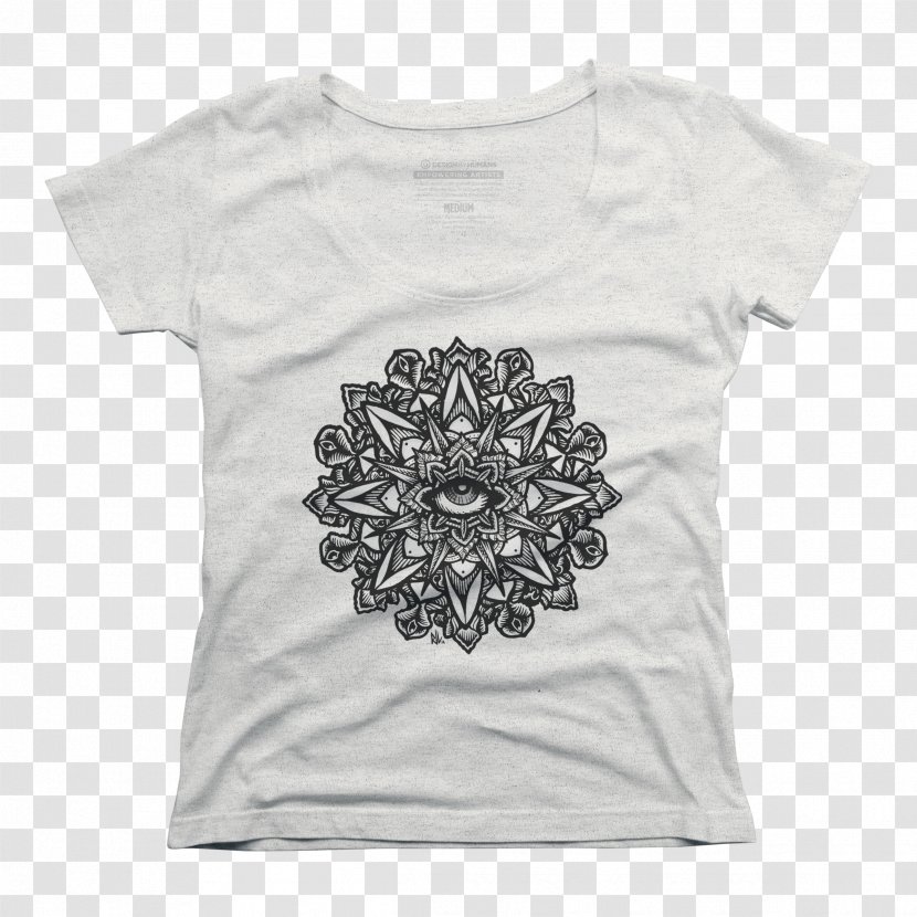 T-shirt Dharmachakra Clothing Mandala Sleeve - Wheel Of Dharma Transparent PNG