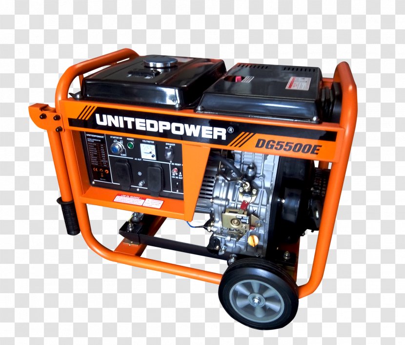 Electric Generator Diesel Engine-generator United Power Engine - Tree Transparent PNG