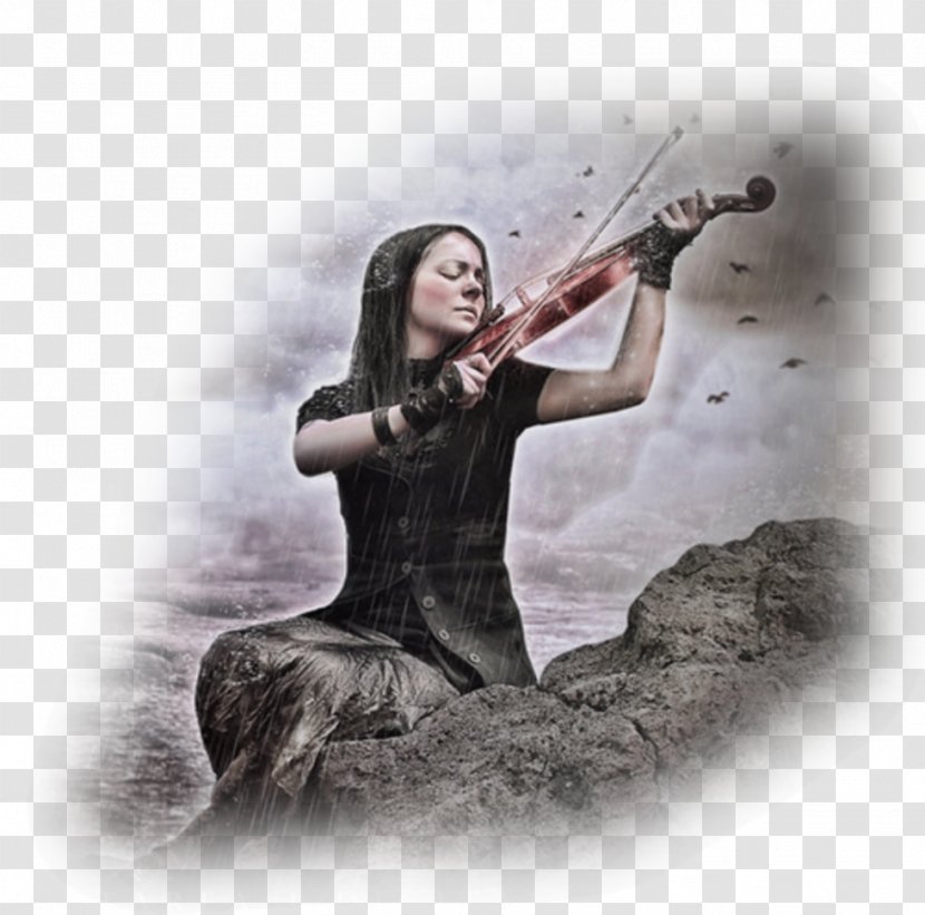 Woman With Violin String Instruments Musical Transparent PNG