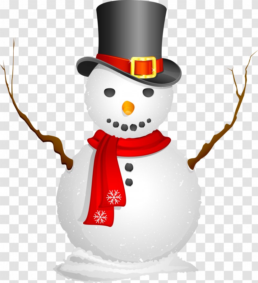 Snowman Scarf New Year Drawing Yeti Transparent PNG