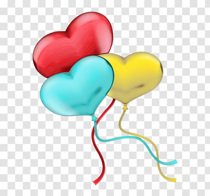 Clip Art Anagram Heart Balloon Birthday - Presents - Yellow Transparent PNG