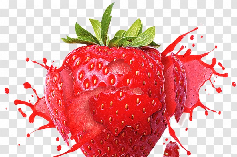 Strawberry Juice Milkshake Smoothie - Diet Food Transparent PNG