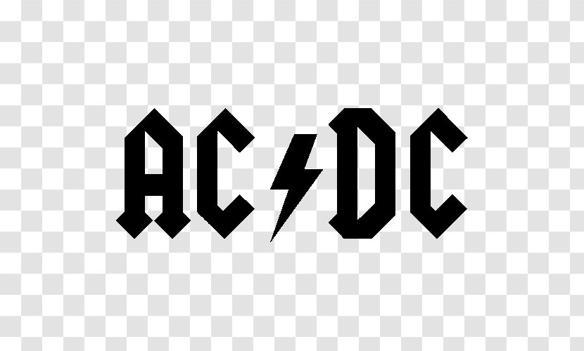 AC/DC Logo Decal - Angus Young - Text Transparent PNG