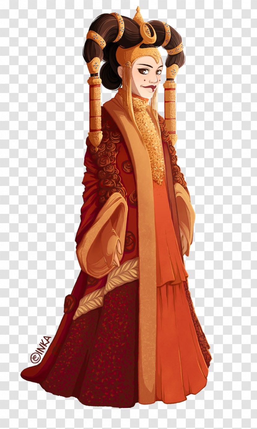 Padmé Amidala Costume Gown Star Wars Naboo Transparent PNG