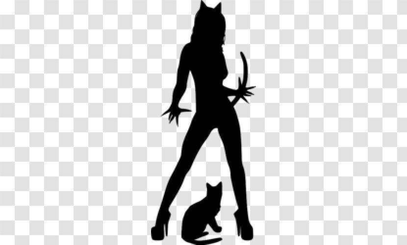 Batman Vs. Catwoman Silhouette Female Royalty-free - Royaltyfree Transparent PNG