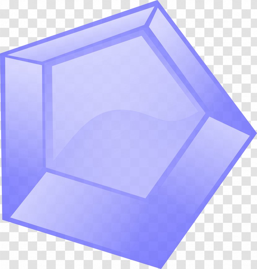 Diamond Cut Gemstone Blue Clip Art - Rectangle - Gemini Transparent PNG