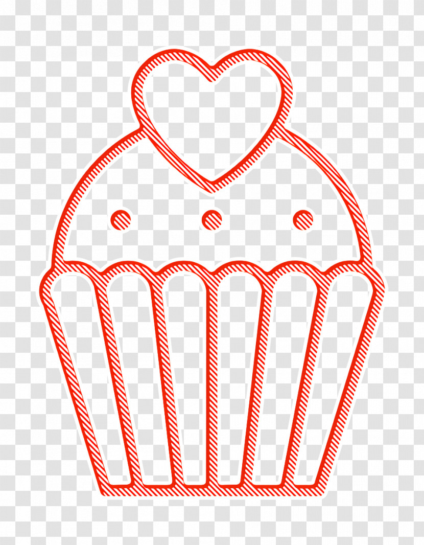 Cake Icon Valentine Icon Cupcake Icon Transparent PNG
