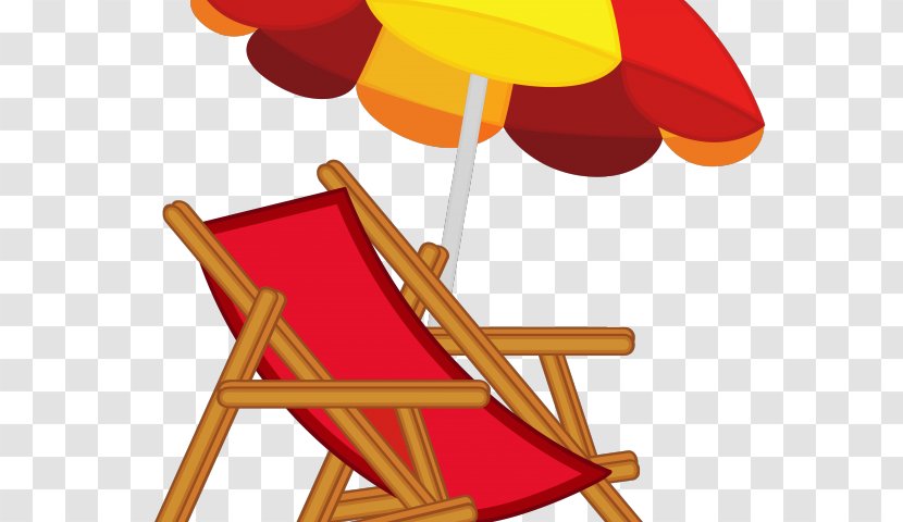 Clip Art Eames Lounge Chair Beach - Summer Relax Cartoon Transparent PNG
