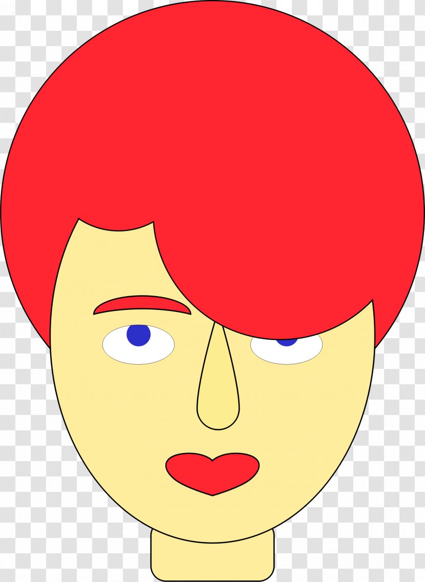 Eye Red Hair Face Clip Art - Frame Transparent PNG