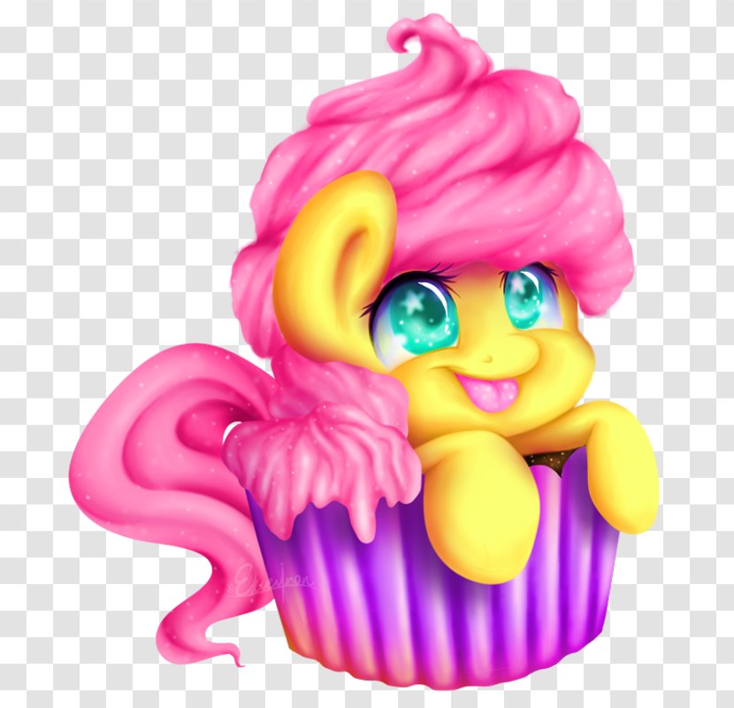 Fluttershy Princess Luna Painting Character Artist - Cute Animals Eating Cupcakes Transparent PNG