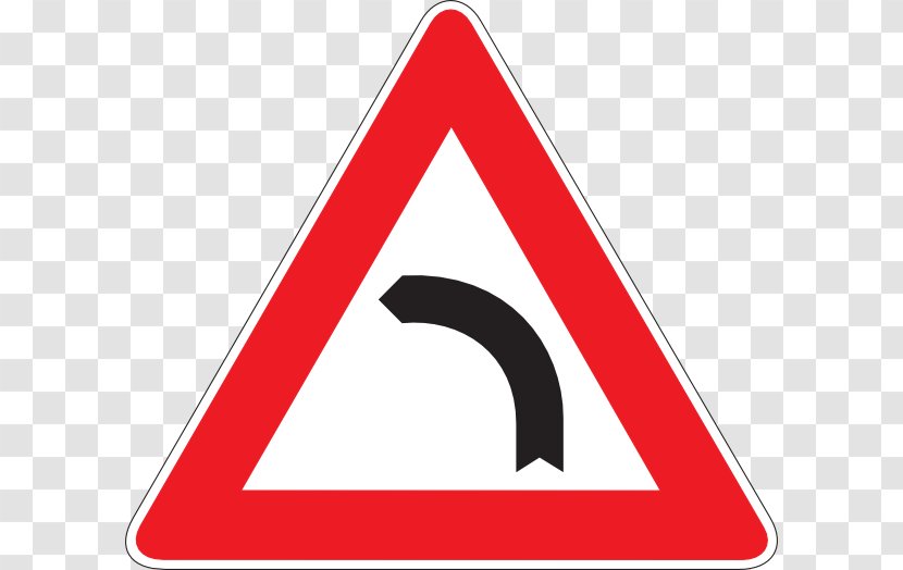 Traffic Sign Curve Warning Road - Bending Transparent PNG