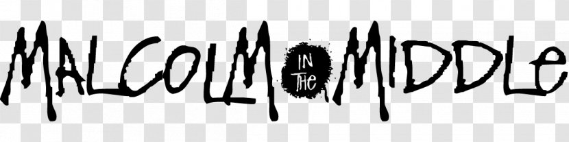 Logo Television Show Malcolm In The Middle - Black And White - Season 4 FontOthers Transparent PNG