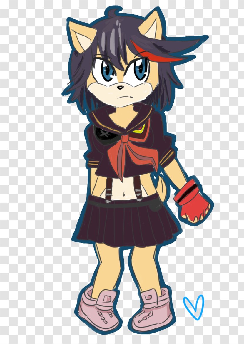 Ryuko Matoi Sonic Drive-In Fan Art Trigger Character - Cartoon - Short Haired Border Collie Transparent PNG
