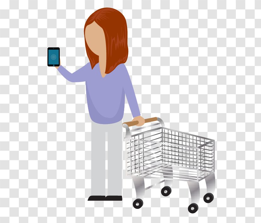 IBeacon Bluetooth Low Energy Shopping Cart - Share Transparent PNG