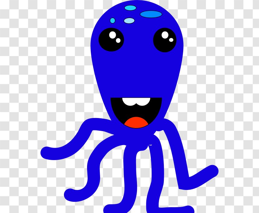 Octopus Electric Blue Cobalt Organism - Frame - Octapus Transparent PNG