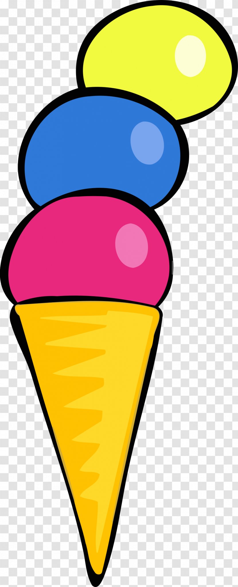 Ice Cream Cones Sundae Clip Art - Yellow - Snaks Transparent PNG
