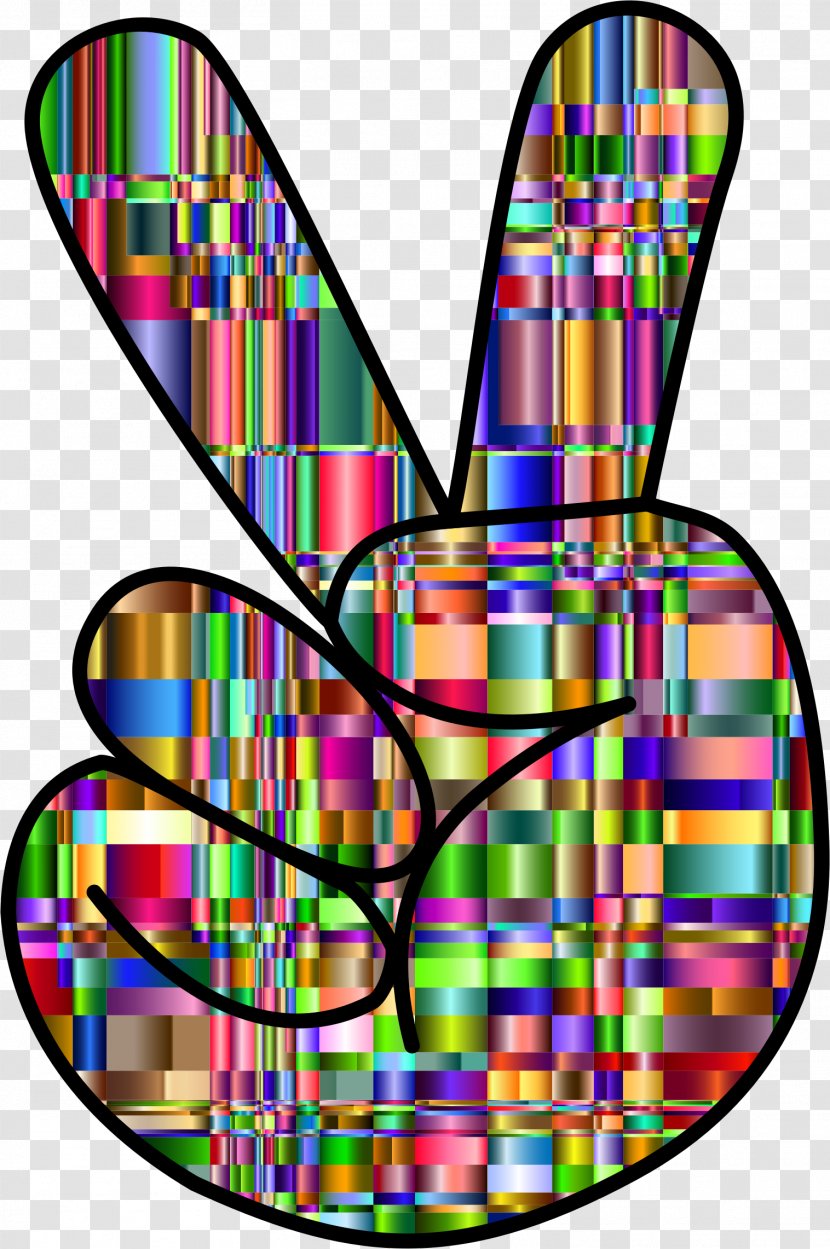 Peace Symbols V Sign Clip Art - Color - Symbol Transparent PNG