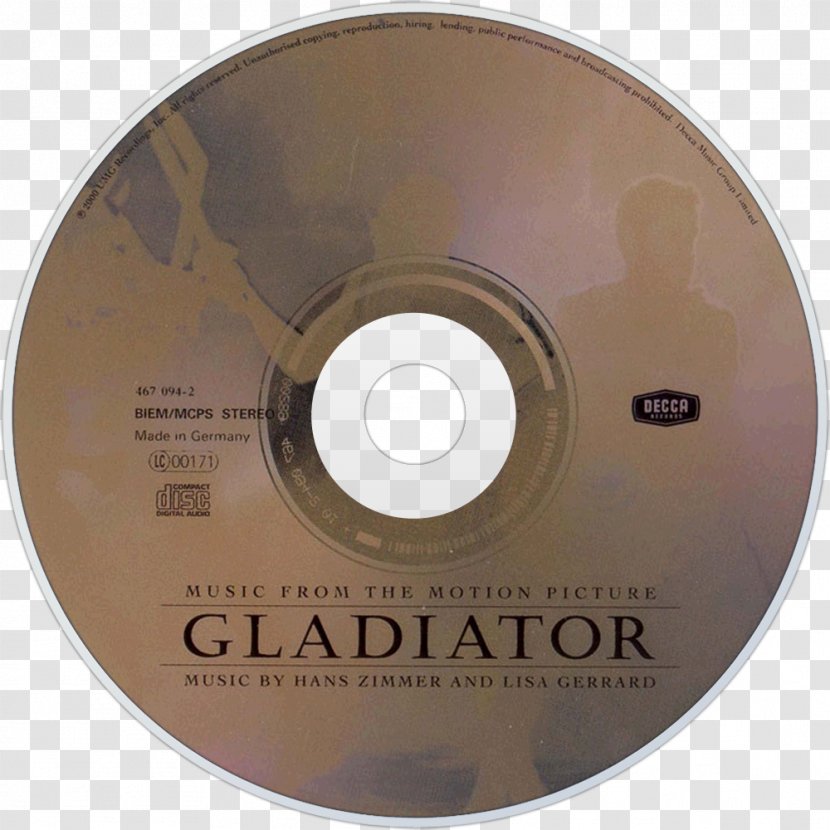 Compact Disc Now We Are Free (Gladiator) Musician - Cartoon - Gladiator Begins Transparent PNG