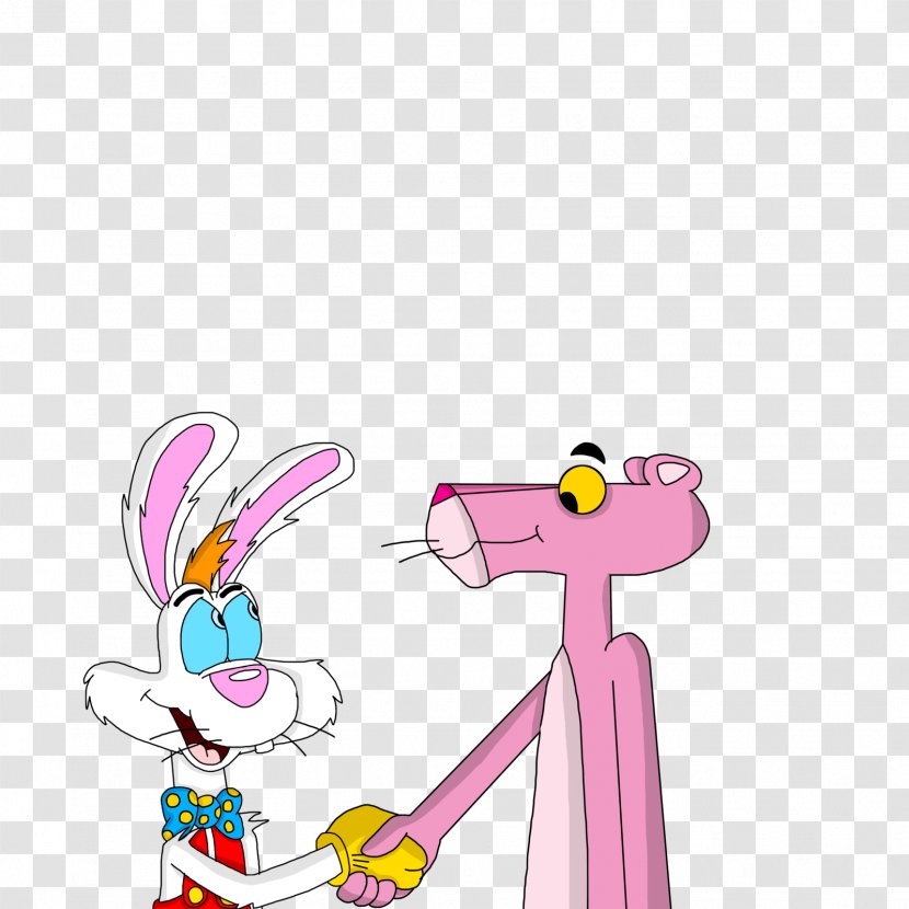 Easter Bunny Pink M Finger Clip Art - Silhouette - Toy Transparent PNG