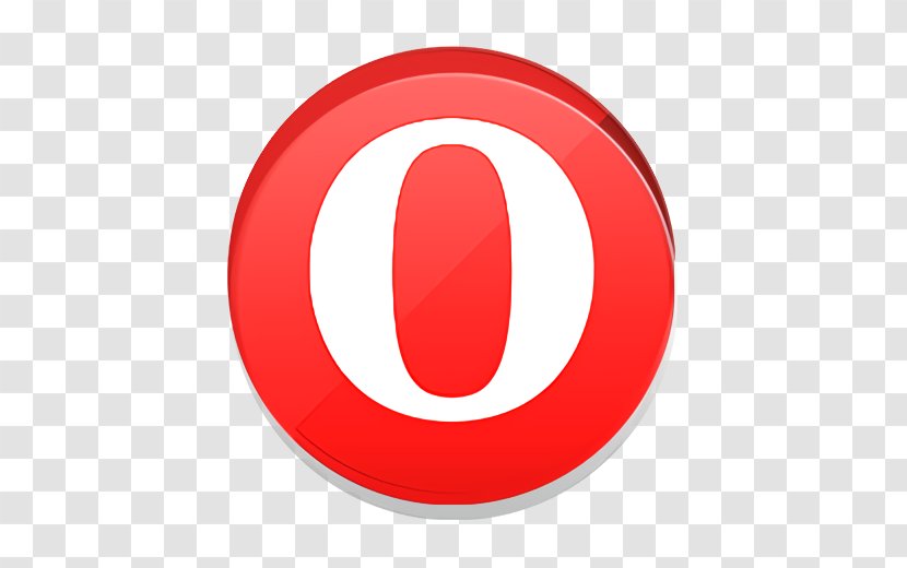 Opera Icon - Red - Oval Logo Transparent PNG