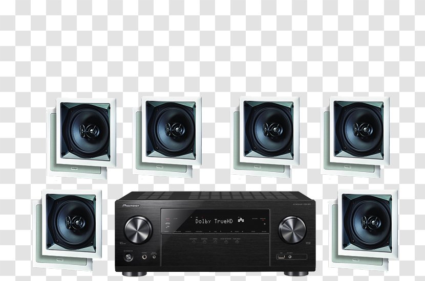 AV Receiver Ultra-high-definition Television Home Theater Systems Video Scaler Audio - Sound - Stereo Wall Transparent PNG