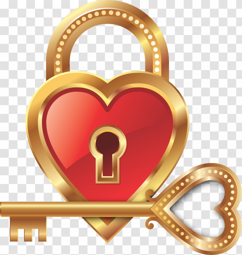 Love Lock Key Heart Clip Art - Padlock Transparent PNG