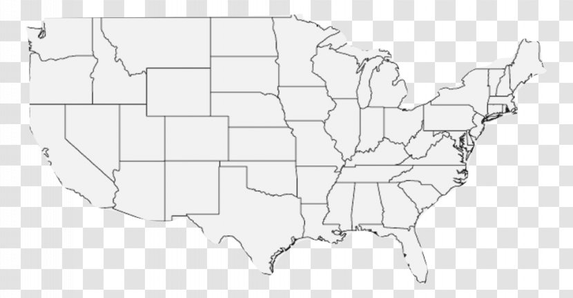 Contiguous United States Blank Map Alaska World Transparent PNG