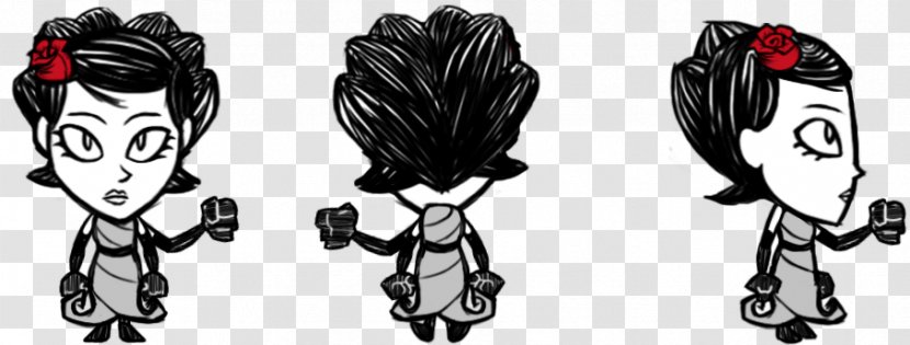 Don't Starve Character Wiki - Black Hair - Game Transparent PNG