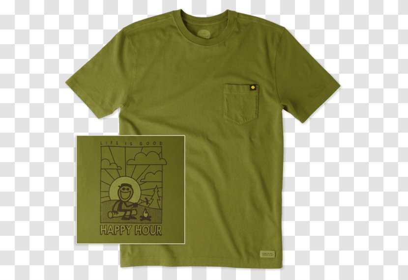T-shirt Green Sleeve Transparent PNG
