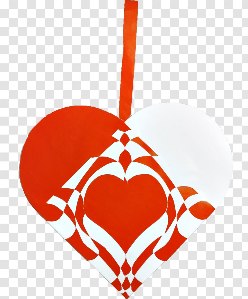 Pleated Christmas Hearts Ornament Day Tree Paper Transparent PNG