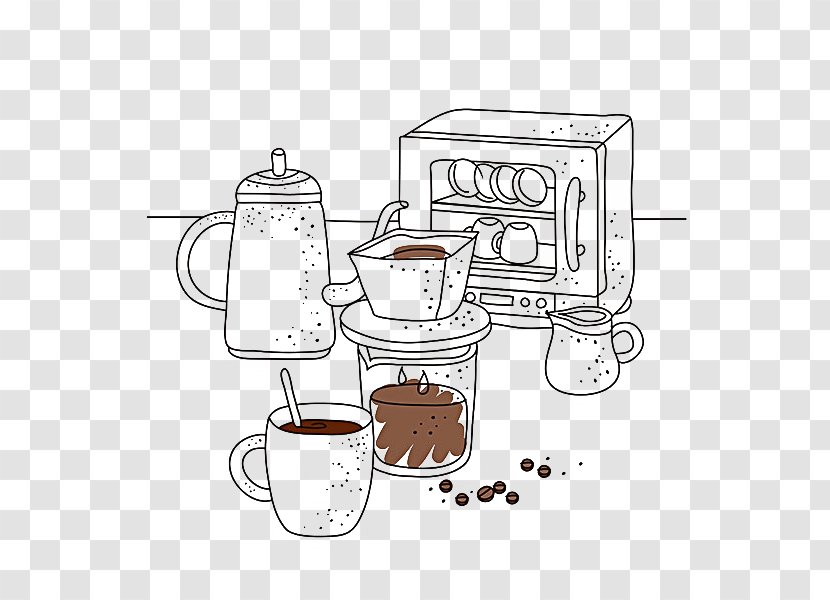 Coffee Cup Kettle Clip Art - Table - Mug Transparent PNG
