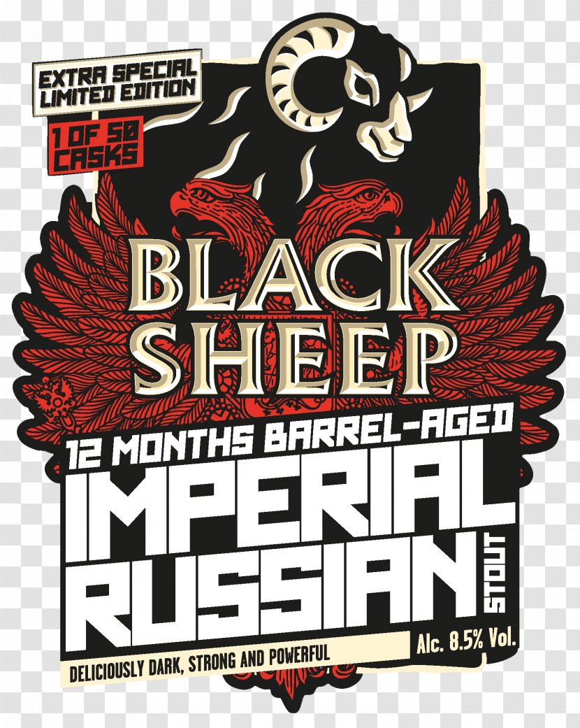 Black Sheep Brewery Russian Imperial Stout Logo - Poster - Monty Python's Flying Circus Transparent PNG
