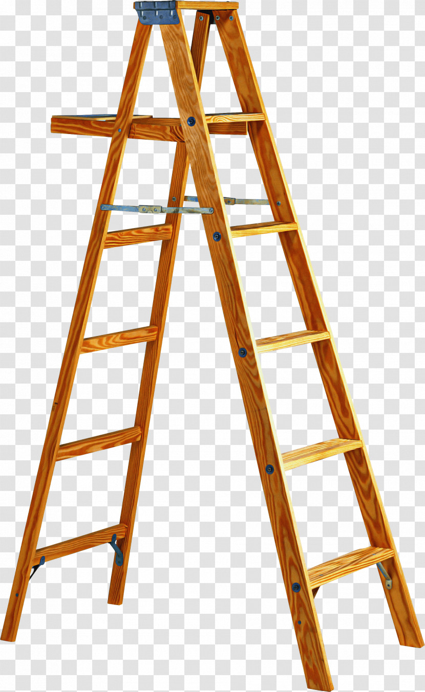 Ladder Tool Wood Metal Transparent PNG