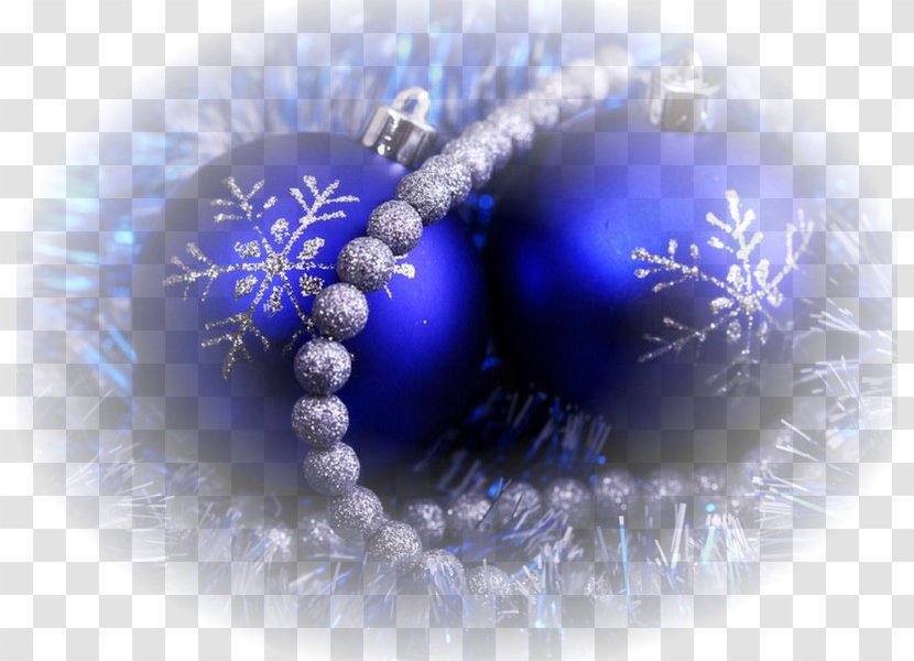 Christmas Decoration Santa Claus New Year Mobile Phones - Sphere - Blue Wreath Transparent PNG