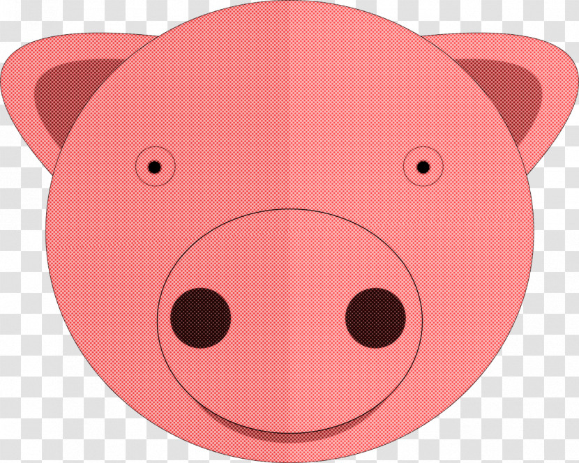 Pink Snout Cartoon Nose Bear Transparent PNG