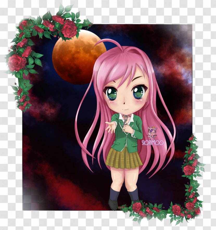 Moka Akashiya Rosario + Vampire Art Illustration - Watercolor - Mother Transparent PNG