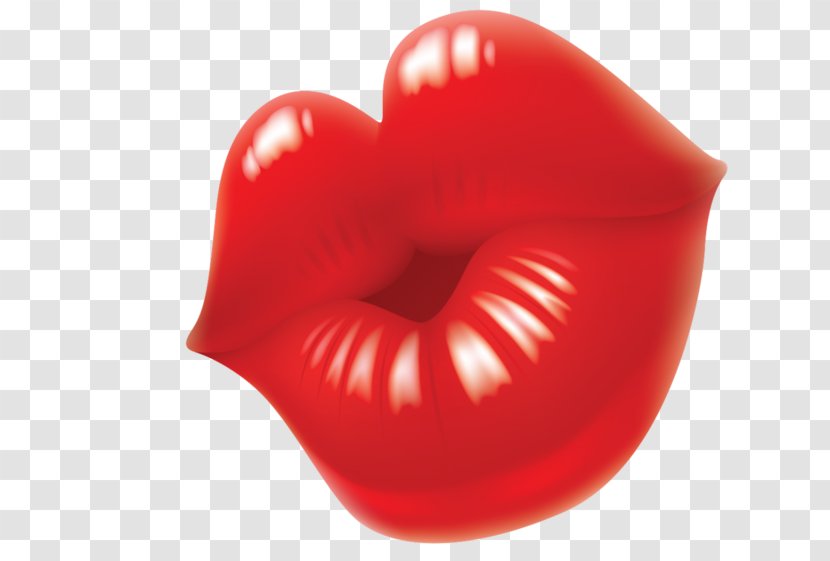 Clip Art Kiss Image Mouth - Cartoon Transparent PNG