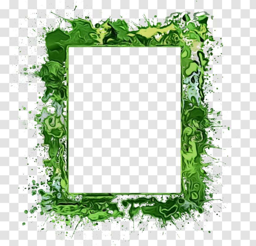 Background Green Frame - Picture - Rectangle Transparent PNG