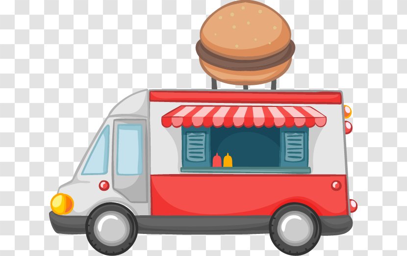 Hamburger Fast Food Download - Cartoon - Vector Flow Burger Cars Transparent PNG