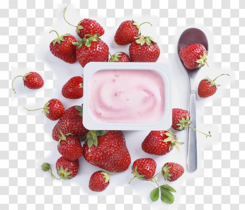 Strawberry Milk Smoothie Fruit Salad Panna Cotta - Dessert Transparent PNG