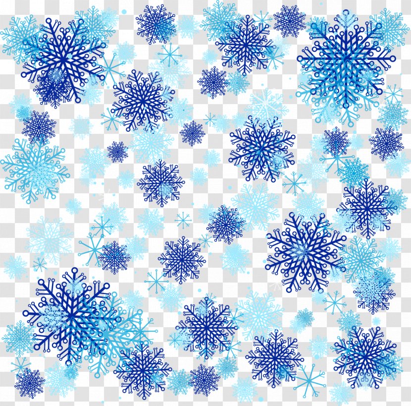 Blue Snowflake Background - Organism - Petal Transparent PNG