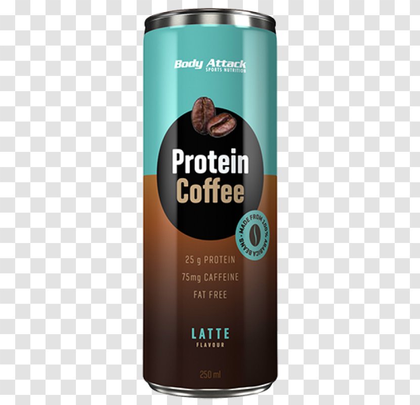 Latte BODY ATTACK PROTEIN COFFEE, 250ml Cafe Caffè - Milliliter - Coffee Transparent PNG